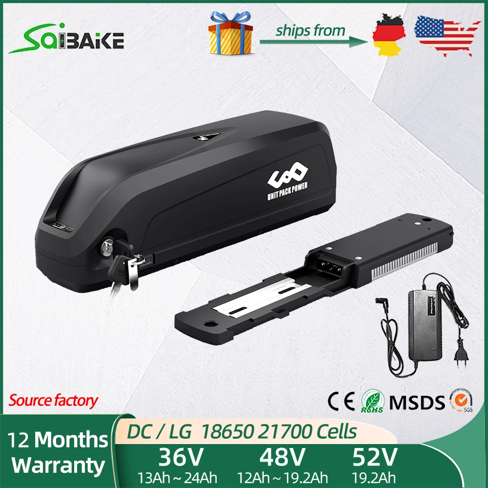 

Аккумулятор LG Ebike Hailong 36 В 48 В 52 В 15 Ач 20 Ач 24 Ач 18650 21700 Аккумулятор для электрического велосипеда для двигателя 250 Вт 350 Вт 500 Вт 750 Вт 1000 Вт