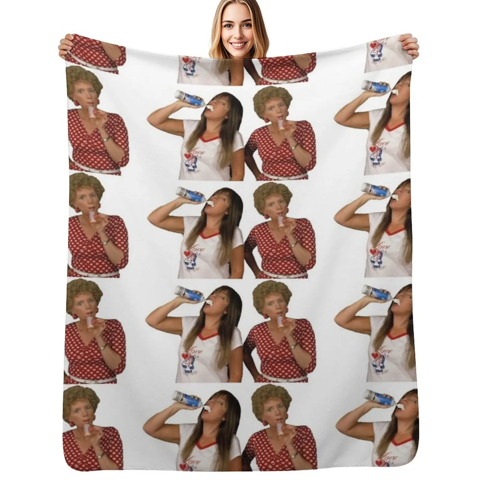 

Kath and Kim: Whipped Cream Throw Blanket warm winter Blankets For Baby Soft Big Quilt Blankets