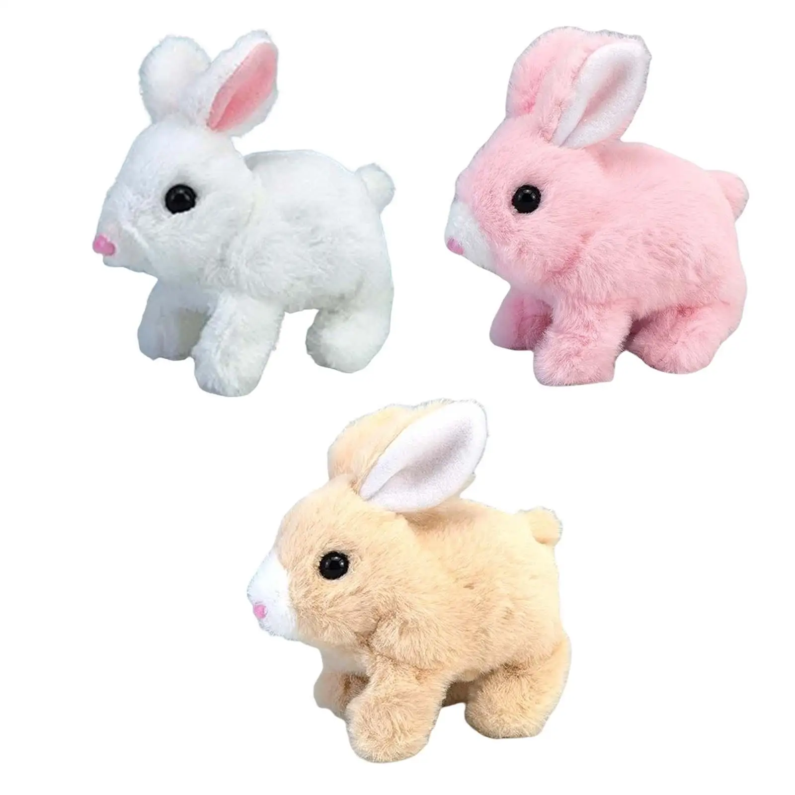 

Battery Operated Electronic Rabbit Interactive Plush Toy for Bedtime Friend