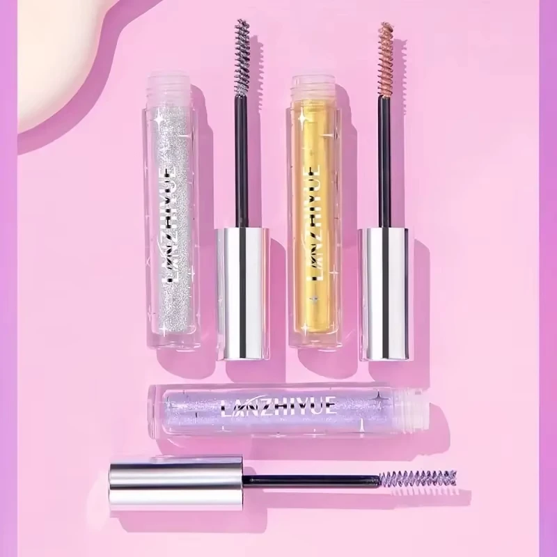 มาสคาร่าแวววาว กันน้ําและกันรอยเปื้อน เครื่องมือแต่งหน้าดัดผมและขนตายาวสําหรับเทศกาลดนตรี