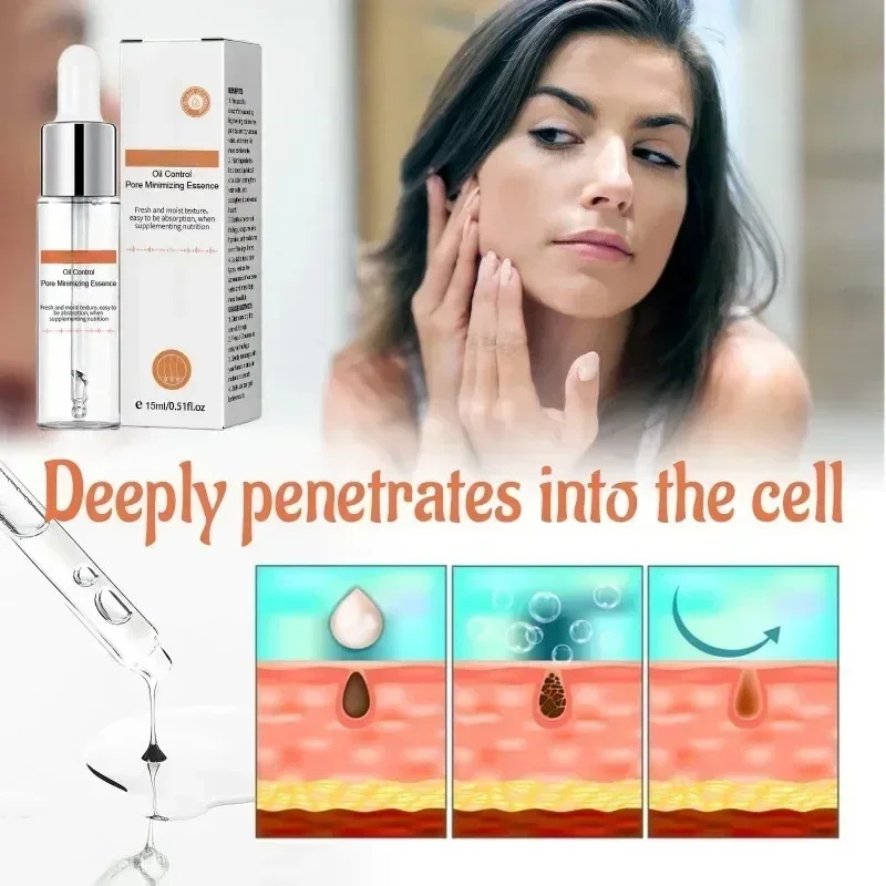 Pore Shrinking Serum Removing Large Pores Face Tightening Repairing Facial Pore Minimizing Get Rid Acne Marks Beauty Cosmetics