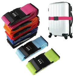Adjustable Luggage Strap 1 Pcs Packing Belt Travel Essential Accessories Suitcase Supplies Fixed Belt cipher lock Suitcase Strap