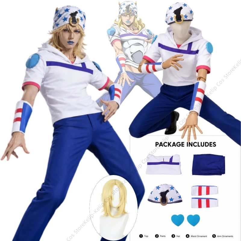 costume-de-cosplay-johnny-joestar-steel-ball-run-tenue-d'anime-jojo-johnny-chapeau-accessoires-pour-bras-et-taille-halloween-carnaval