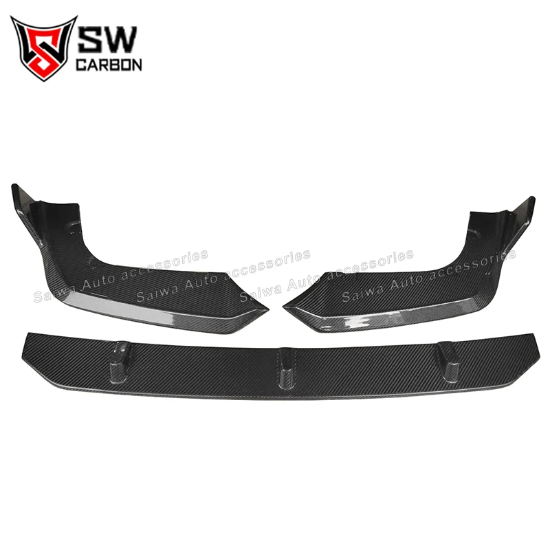 

V Style Carbon Fiber Front Bumper Lip For BMW F95 X5M 2019+ Front Lip Chin Spoiler Splitter Upgraded Body Kit Auto Parts