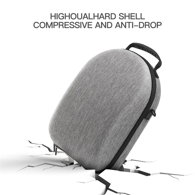 B68A dla Meta Quest 3 przenośna torba do przechowywania okularów VR twarda skorupa EVA futerał podróżny szary