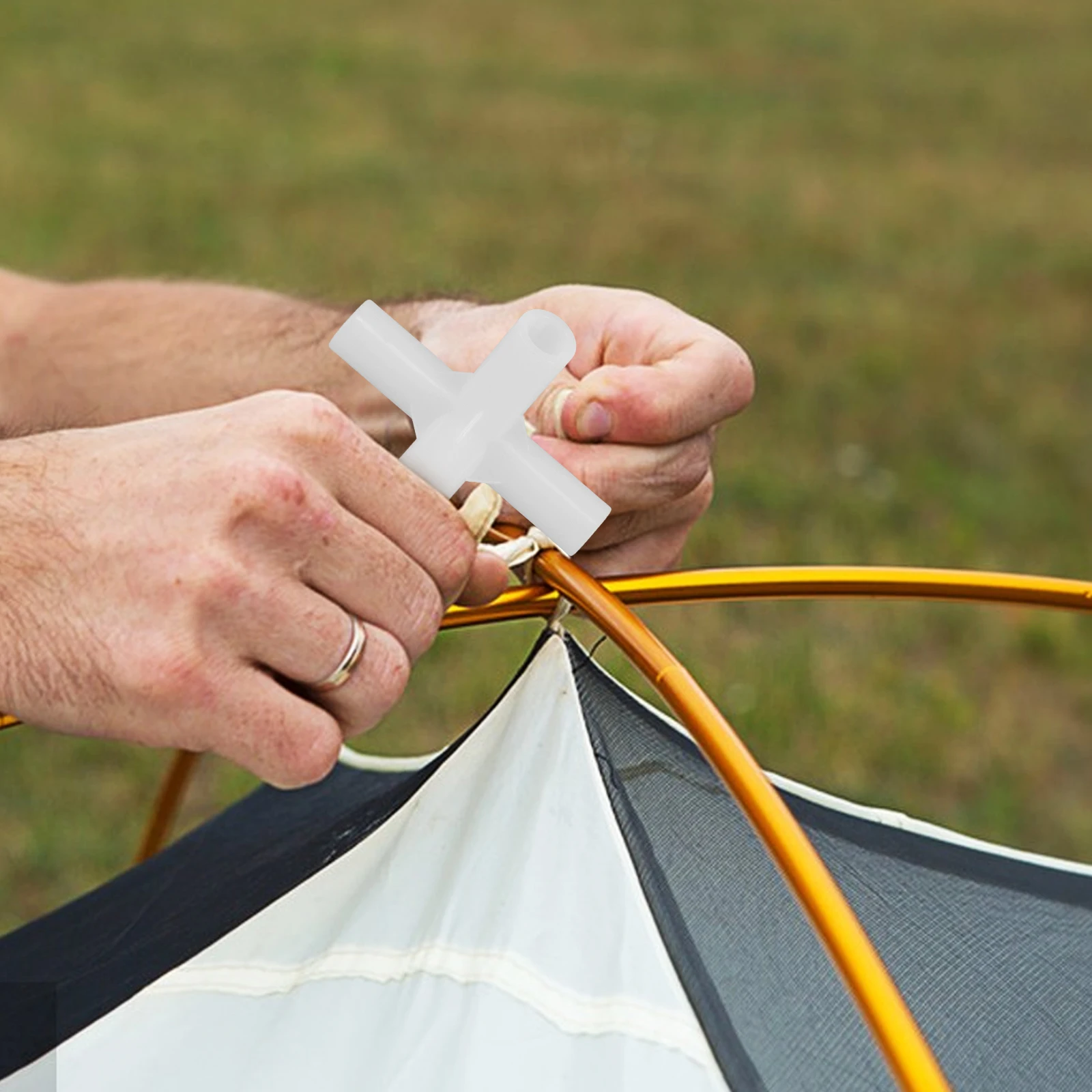 

10pcs Angle Elbow Joint Durable Plastic Connector Tent Replacement Parts Camping Tent Ring Replacement Hiking