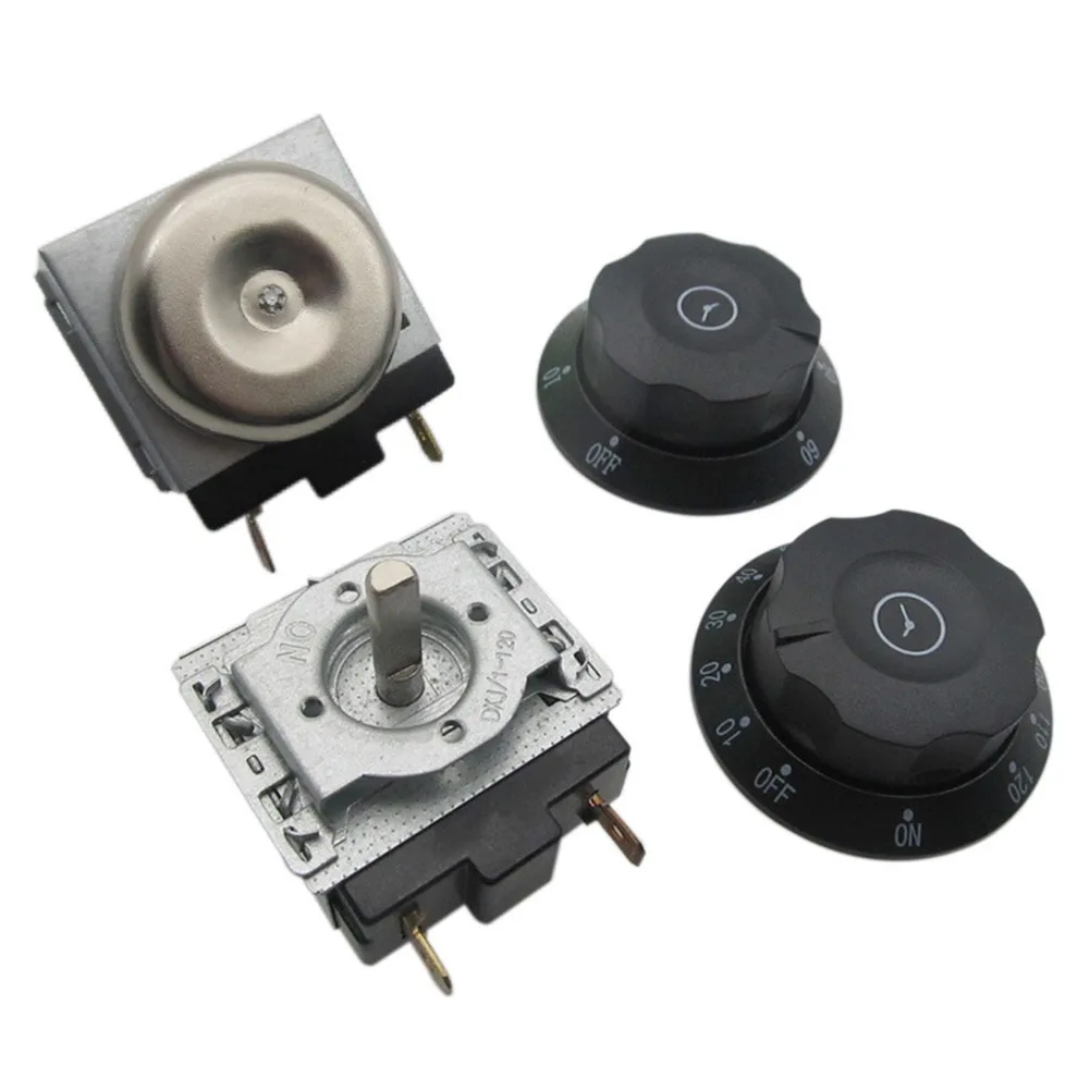 

Metal Kitchen Timer with Bell and Dual Duration Settings Compatible with Electric Pressure Cookers Rice Cookers and Ovens