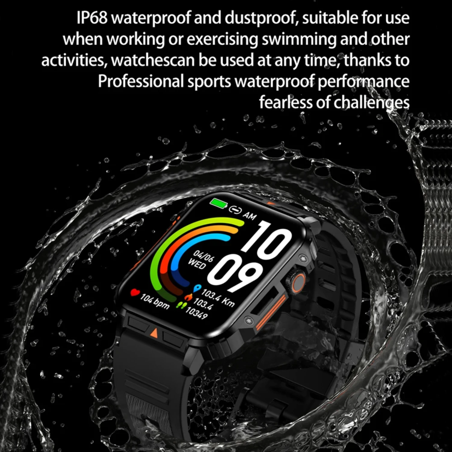 1.95 GPS في الهواء الطلق العسكرية ساعة ذكية الرجال بلوتوث دعوة Smartwatch رجل لنظام أندرويد IOS IP68 مقاوم للماء نظام تحديد المواقع اللياقة البدنية الساعات رجل