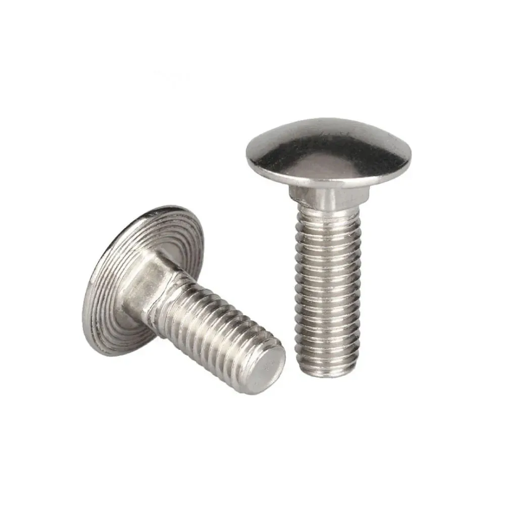 M6 M8 M10 DIN603 A4 316 Stainless Steel Truss Round Head Square Neck Carriage Screw Coach Bolt