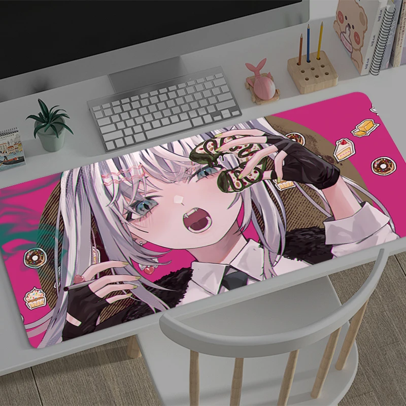 

Anime Girl Mousepad Office Computer Desk Mat Keyboard Mouse Pad Laptop Cushion Anti-slip Deskpad PC carpet game Large Mousepad