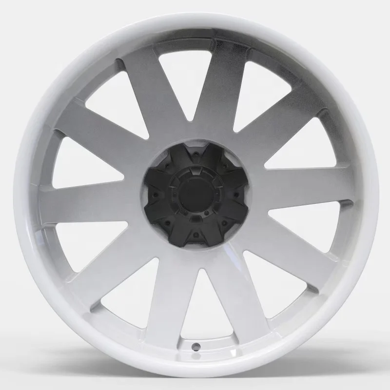 Custom White Deep Dish Rims Offroad 18 19 20 21 22 23Inch 5x100 6x139.7 5x150 Forged Wheels For Trucks And Off-Road Vehicles