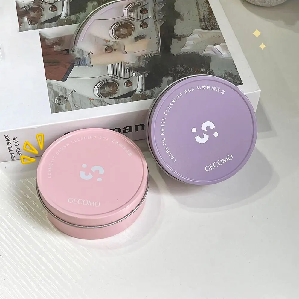 Soft Makeup Brush Cleaner Durable Lightweight Make Up Brush Cleaning Tool Portable Dry Cleaning Makeup Brush Cleaning Box Women