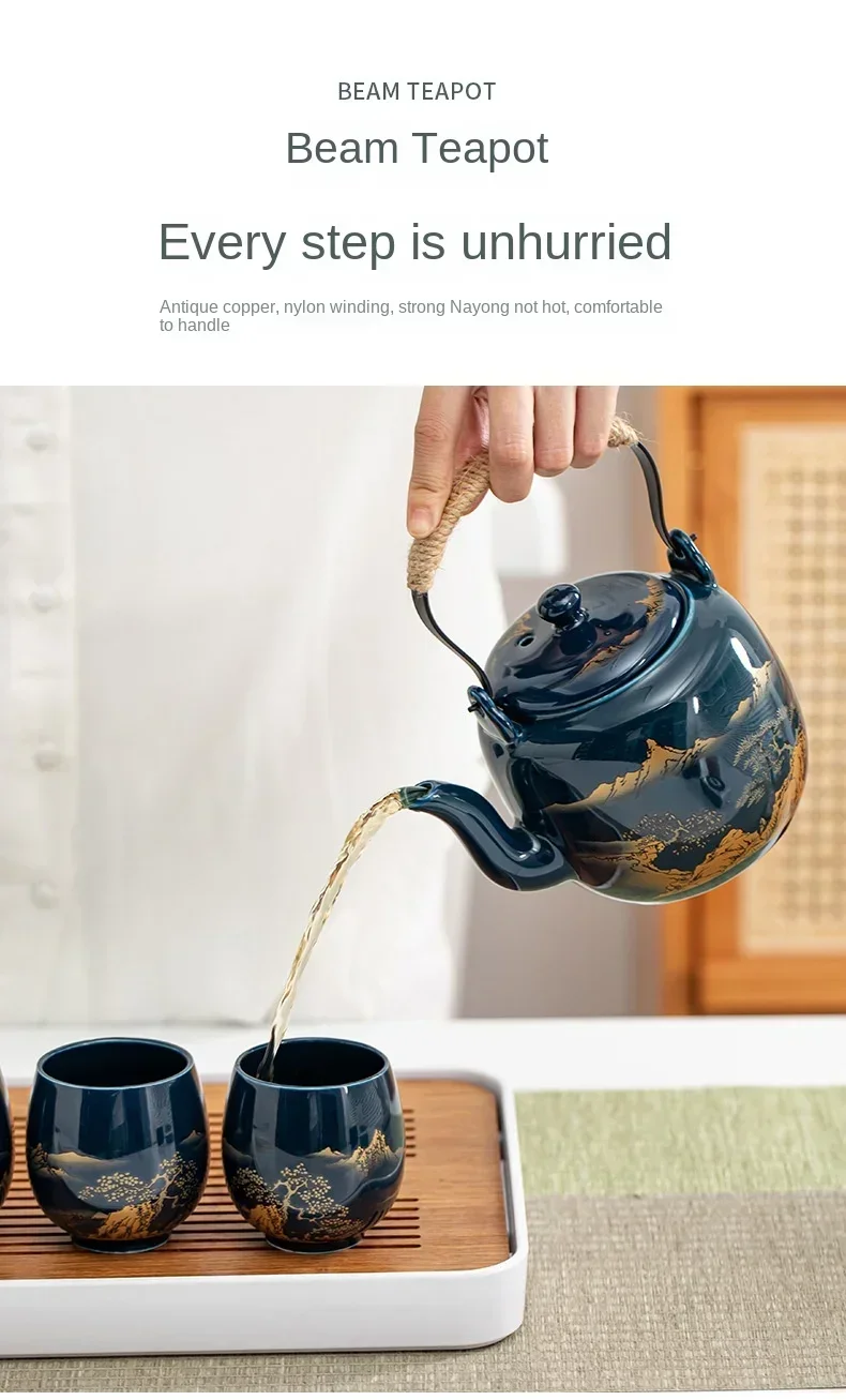 Einfache Master-Tasse im japanischen Stil, Keramik-Teeschüssel, Tasse, Haushalt, Jilan, einfache Keramik, große Teetasse, Teeservice für eine einzelne Tasse – Detail 7