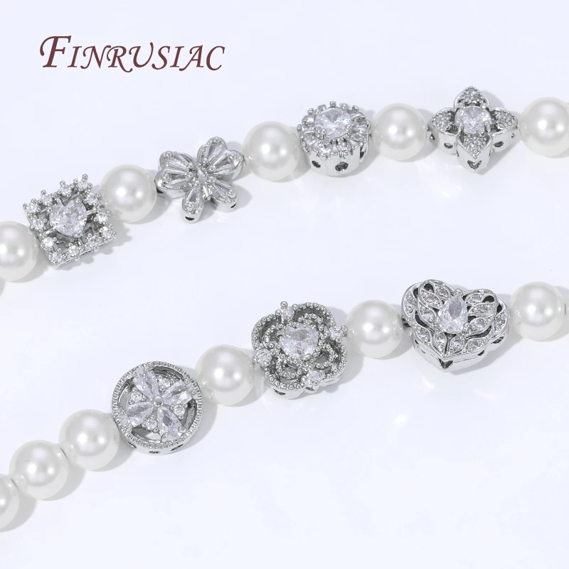 Perline di zirconi in ottone placcato oro 18 carati, perline distanziatrici a forma di cuore per forniture per la creazione di gioielli, perline separatori in metallo, accessori per braccialetti