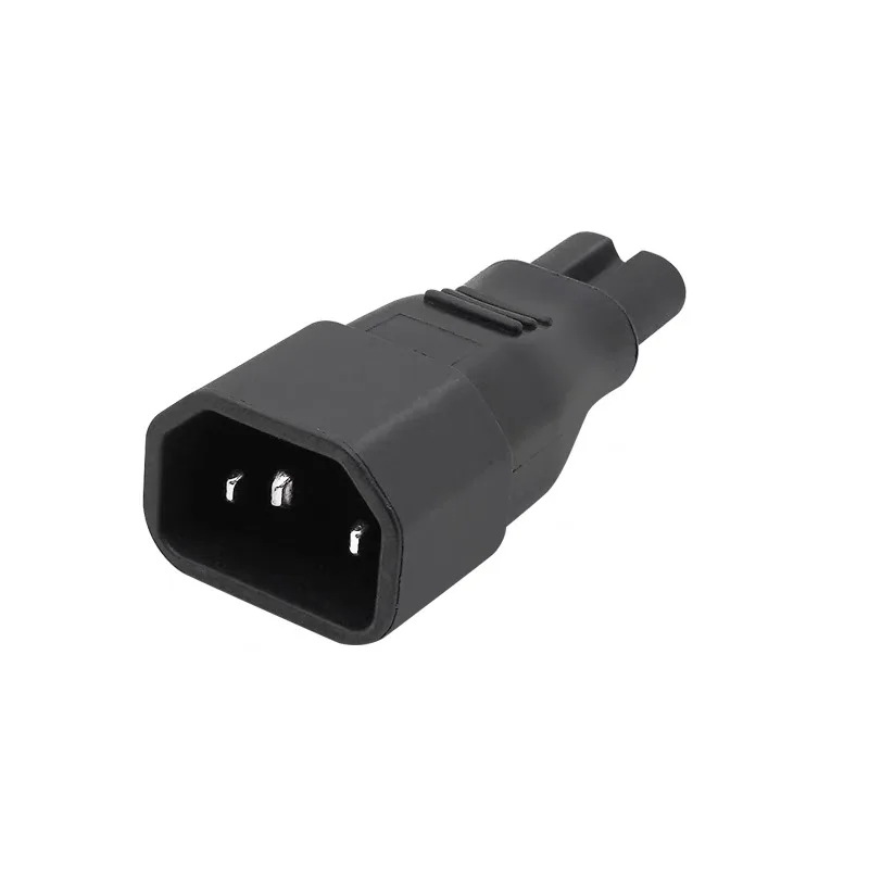 Standard Molded IEC 320 IEC320 C14 Socket to IEC C7 Plug AC Power Adapter