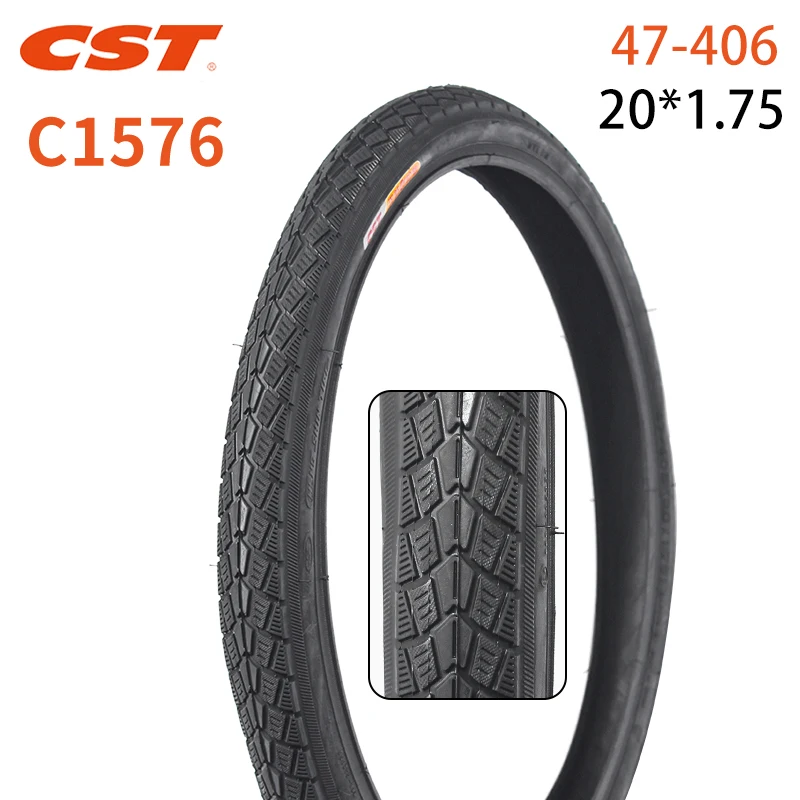 CST 20inch Bike Tire 47-406 Bicycle Tire 20X1.75 BMX 406 Small Wheel Folding Bicycle Tire C1576