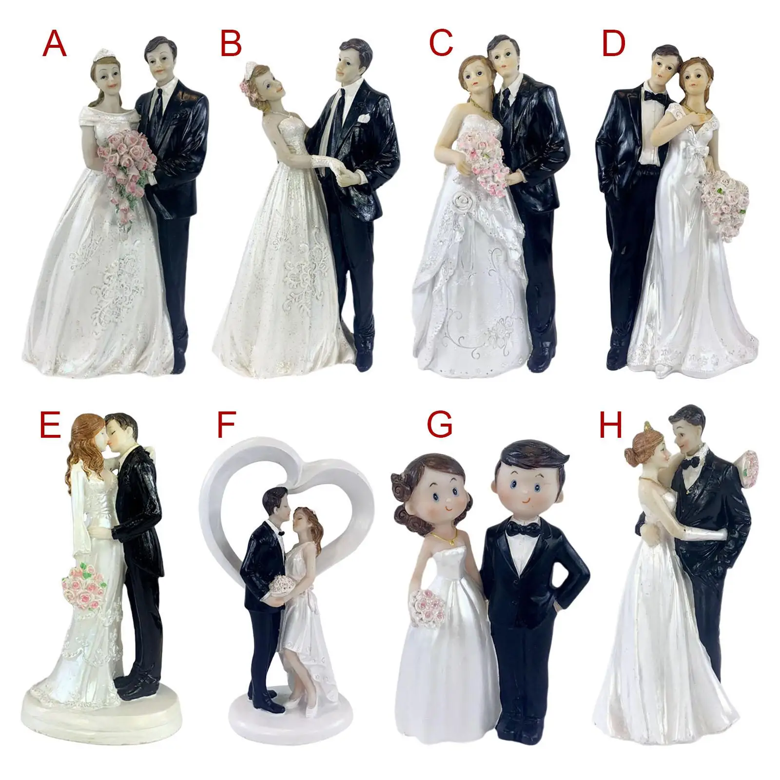 Wedding Cake Figure Cake Decoration Wedding Pair Groom And Bride Modern