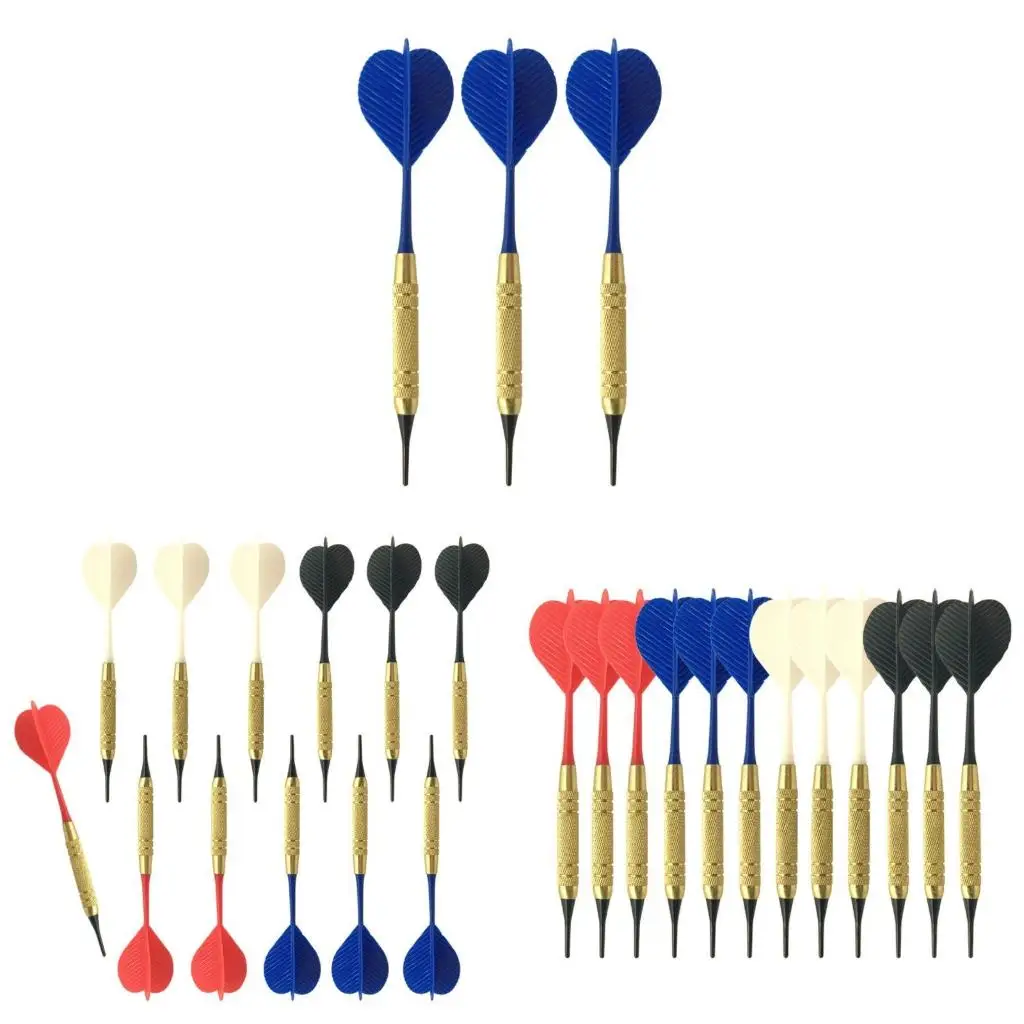 

Q39E 12pcs/set Soft Nylon Tip Darts Shaft for Electronic Plastic Dartboard Home B