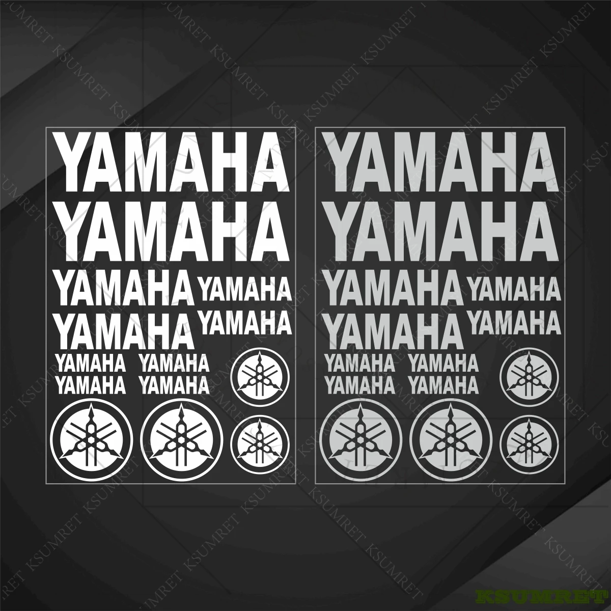 الفينيل لياماها ملصق خوذة دراجة نارية شعار الشارات