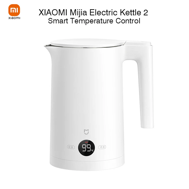 Xiaomi Mijia กาต้มน้ำไฟฟ้า220V ควบคุมอุณหภูมิคงที่หม้อต้มน้ำสำหรับเด็กเครื่องควบคุมอุณหภูมินมอัจฉริยะจอแสดงผล LED