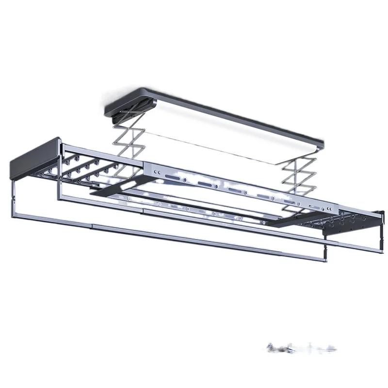 

Invisible electric drying rack Ultra-thin drying rack Balcony automatic remote control voice lifting machine Shuangxiaishuang