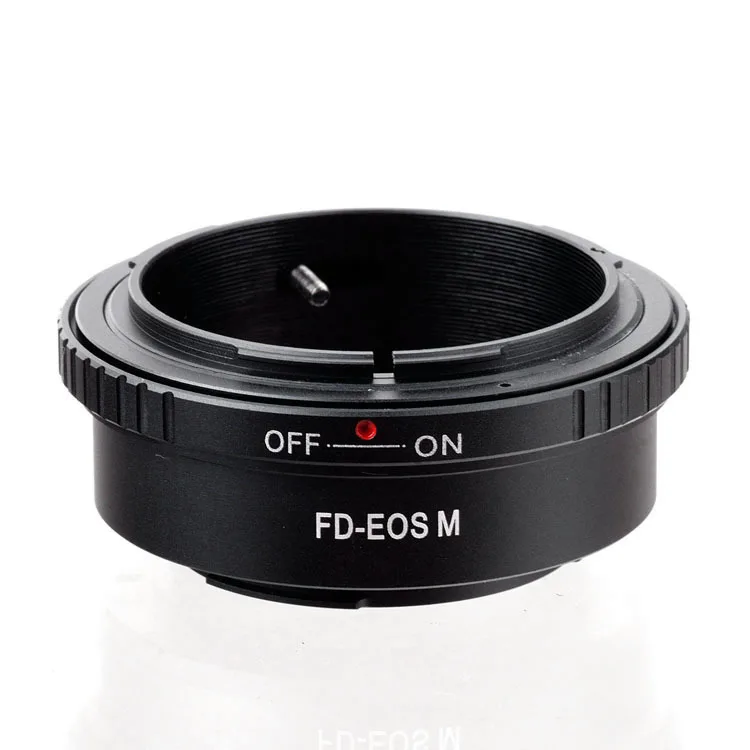 FD-EOS M Lens Adapter Ring Aluminum Alloy for Canon EOS M50 M6 M100 Mirrorless Cameras