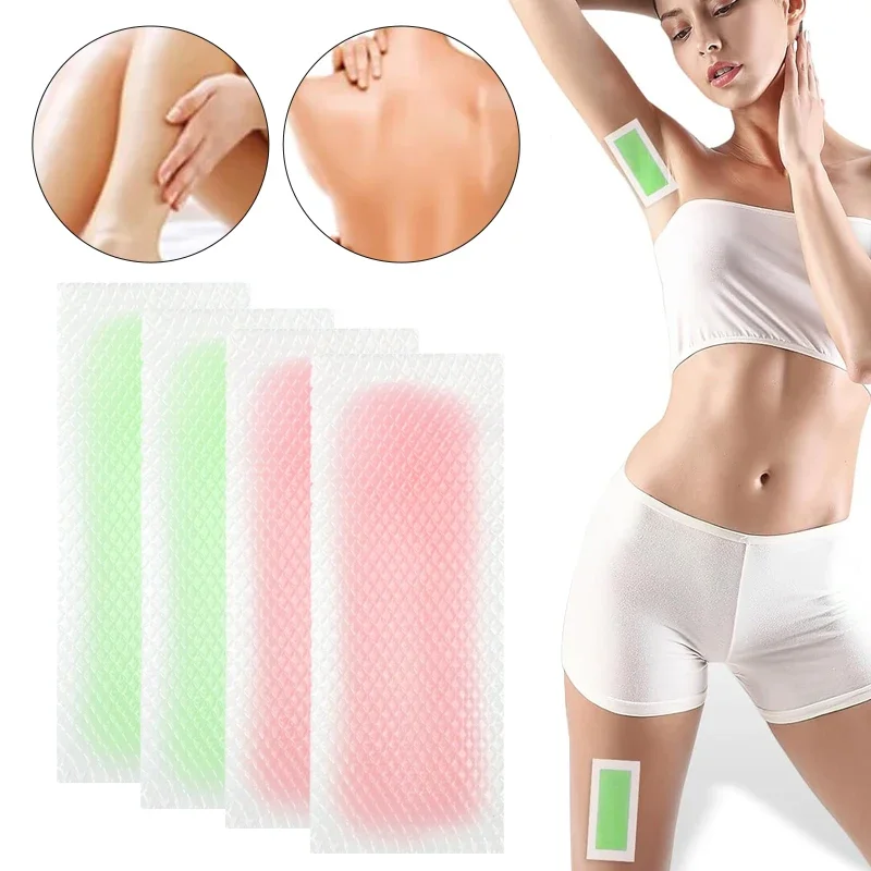 5/10/15/20stick Professional Hair Removal Wax Strips for Summer Depilation Double Sided Cold Wax Paper for Leg Body Face Useful