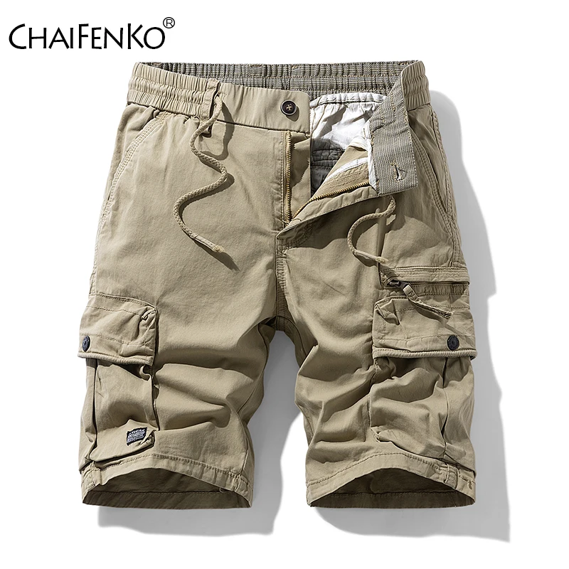 

Summer Men Loose Comfortable Cargo Shorts New Fashion Hiking Jogger Sports Shorts Outdoor Solid Multi Pocket Casual Shorts Men