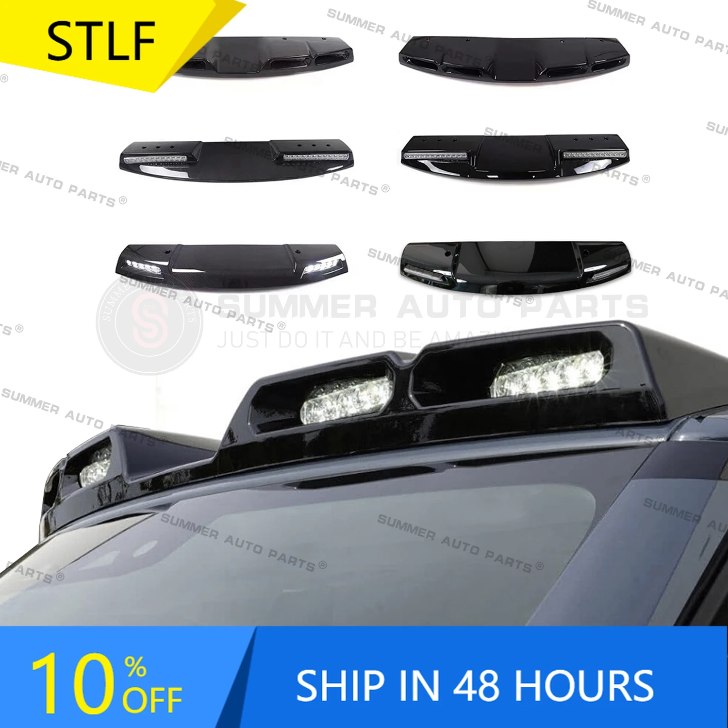 

Summer Auto Parts Car Offroad Roof Spoiler Led 4X4 Car Top Light Roof Light for Land Rover Defender 90 110 Led Roof Light