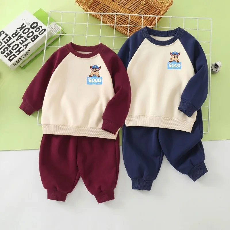 2026 Herbst Neuer Stil Kinder-Freizeit-Hoodie-Sets Kinder Mode-Trainingsanzug Paw Patrol Bedruckte Jungen Freizeit-Sweatshirts Hose 2-teilig – Detail 2