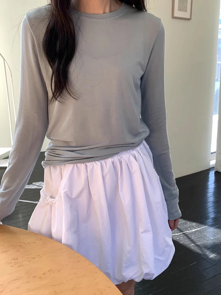 リリアナガールの花柄ブルームハーフスカート女性の夏の新しい甘い多用途痩身白ふわふわショートスカートハイウエストショートドレス