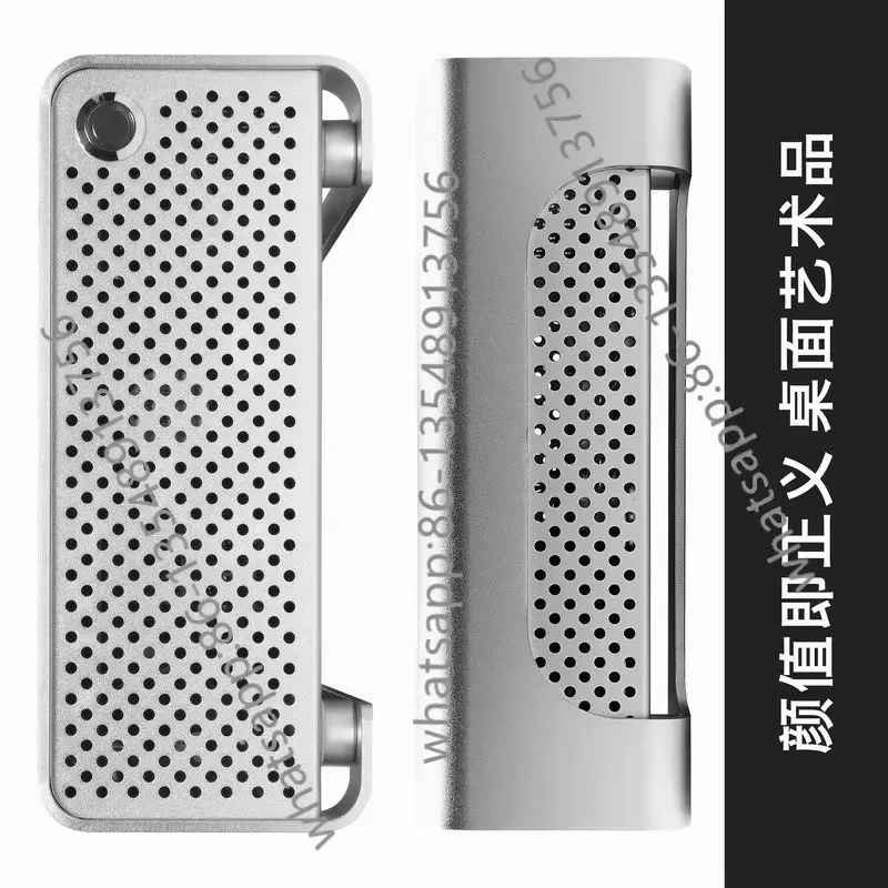 

Полностью алюминиевый мини-шасси ITX, источник питания DC-ATX, настольный ультратонкий горизонтальный ядерный дисплей «сделай сам», маленькое шасси