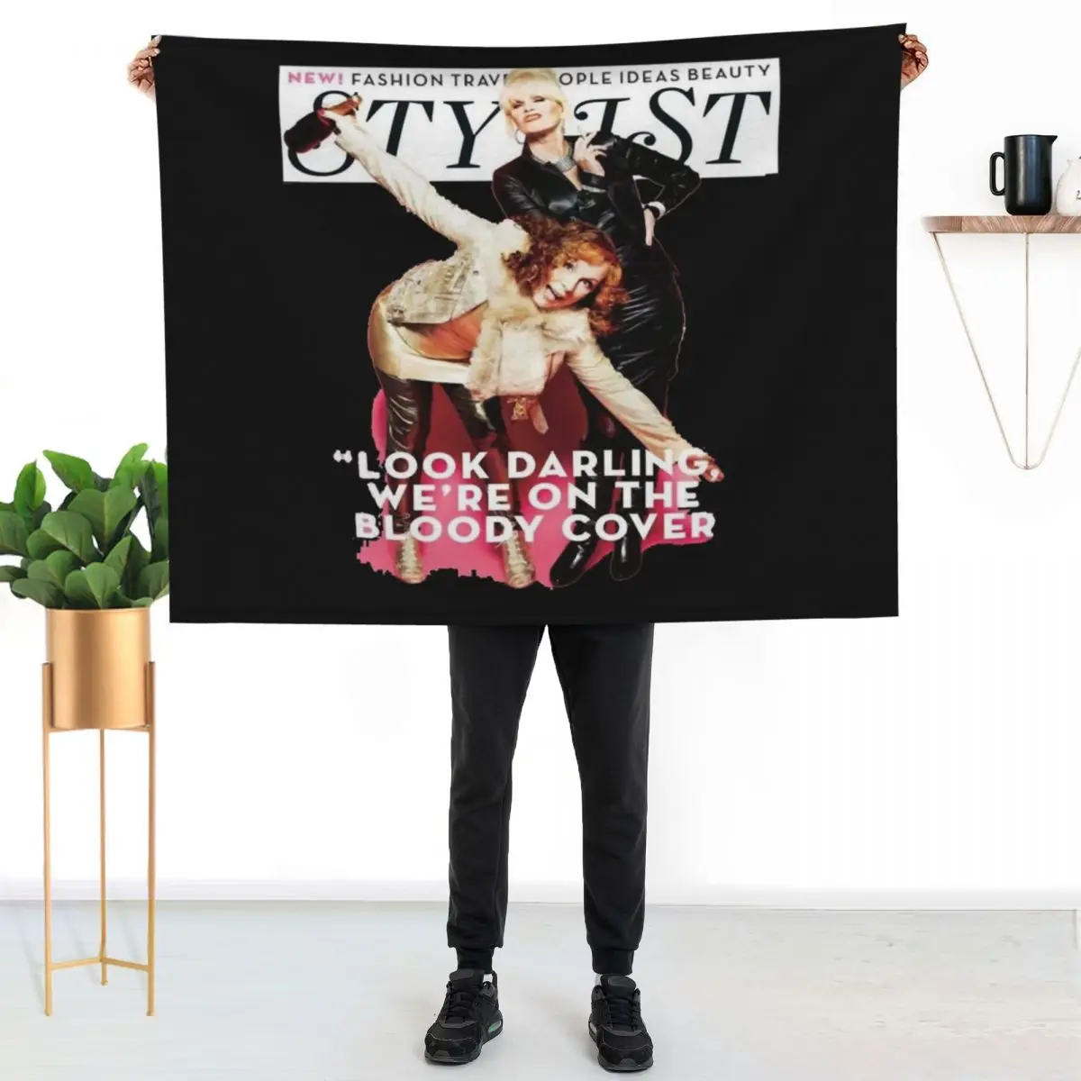 Women Men Absolutely Fabulous Darling Throw Blanket Sleeping Bag Decorative Sofas Warm Soft Beach Camping Blankets