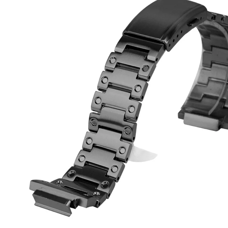 Compatible for Casio Square DW-5600 GW-M5610 Modification Metal Stainless Steel Case Strap Men's Set Bracelet