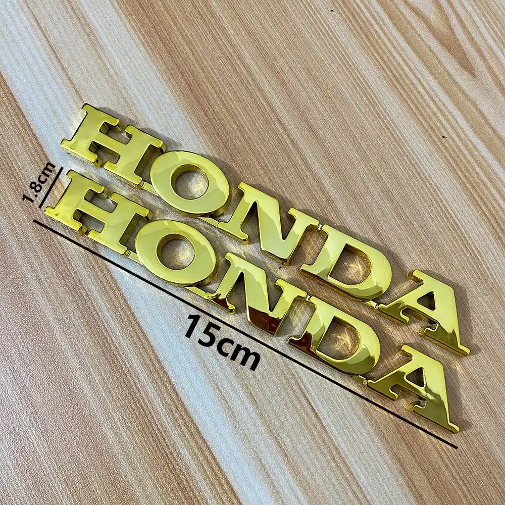 Adatto per la modifica della motocicletta Honda, adesivo per logo per auto in plastica galvanica Etichetta per lettera di coda per auto Adesivo per moto