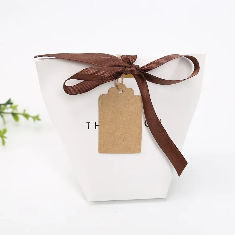 50pcs Blank Kraft Paper Tags with Strings Gift Bag Boxes Hang Tag Labels Cardboard Cards Wedding Christmas Decoration Supplies