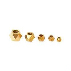 BoYuTe (100 Pieces/Lot) 2-2.5-3-4-5MM Metal Brass Solid Beads Spacer Beads Diy Jewelry Making Loose Beads