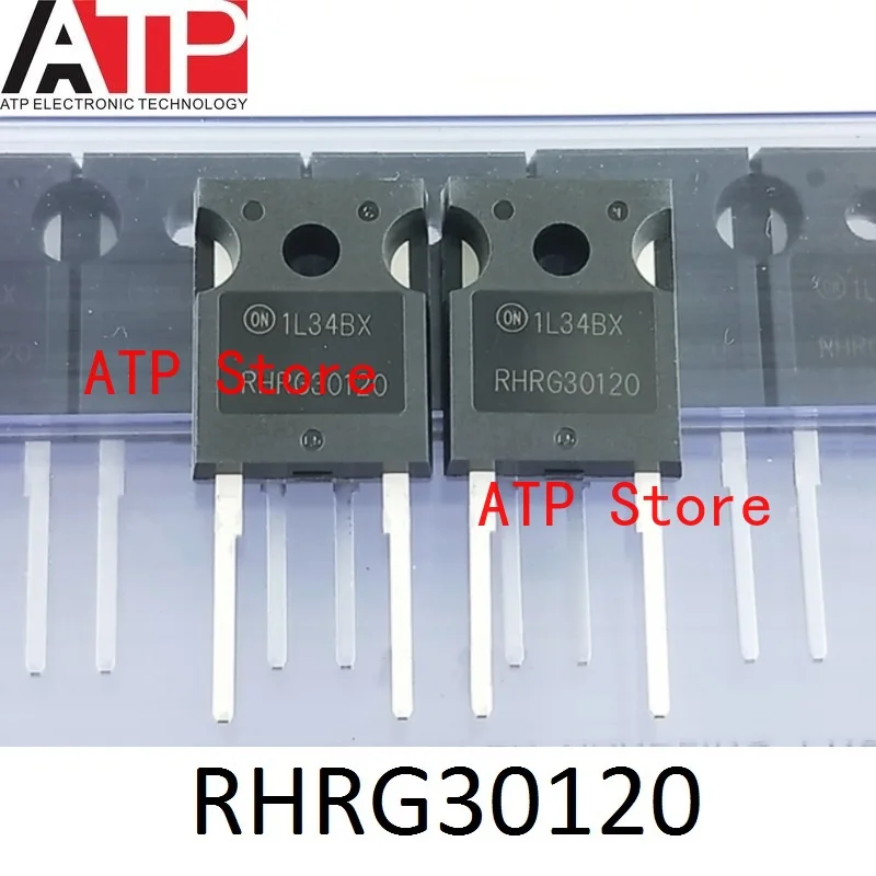 10 PZ/LOTTO 100% Nuovo Originale RHRG30120 TO-247-2 Raddrizzatori Diodo di Commutazione 1200 V 30A 2-Pin
