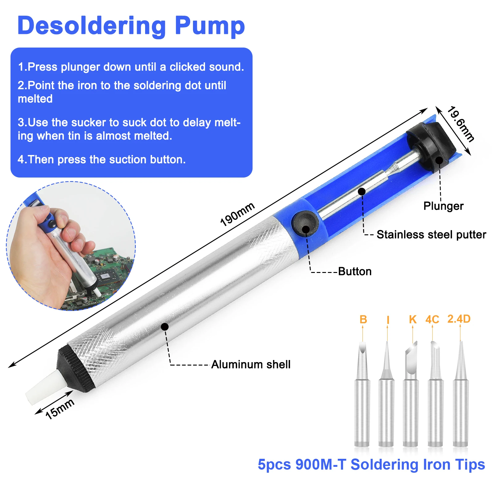 NEWACALOX 12V EU/US Plug 60W Electric Soldering Iron Soldering Gun 110~240V Automatically Send Tin Gun Welding Repair Tool