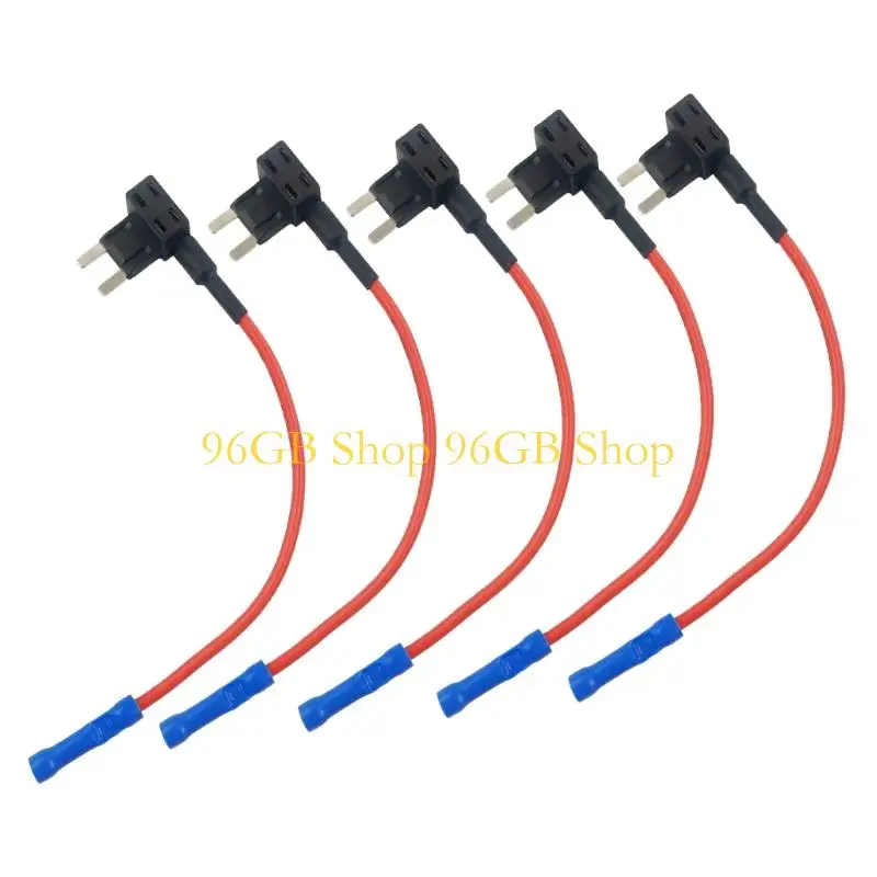 96GB 5Pcs Add-a-Circuit Adapter 12V Car Mini Fuses Box Circuit Adapter Fuses Holder