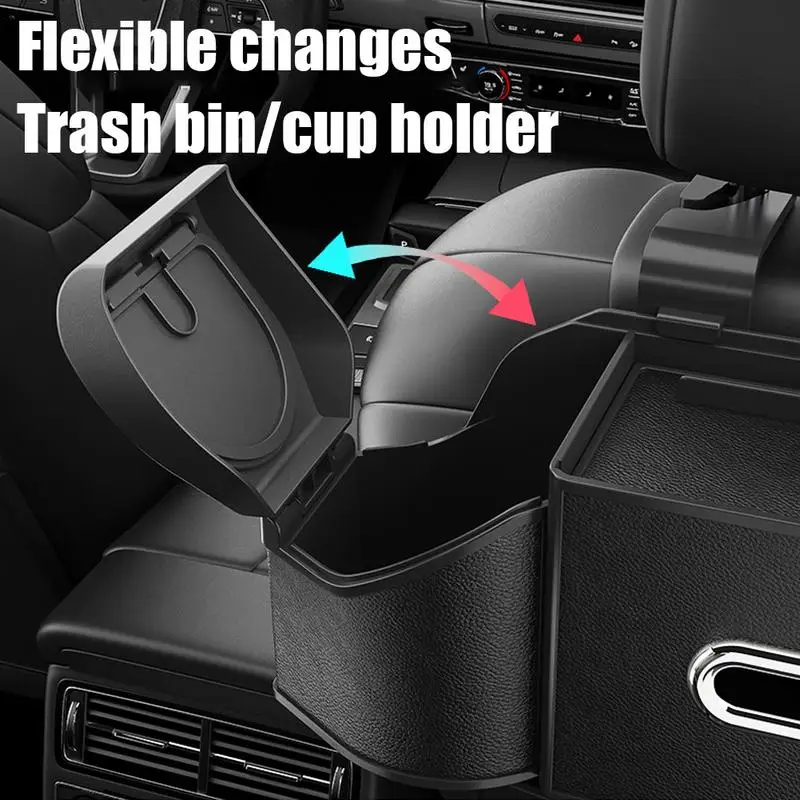 Car Seat Back Storage Box Exquisite Seat Back Organizers Storage Box Adjustable Width Car Organizer Includes Tissue Box For