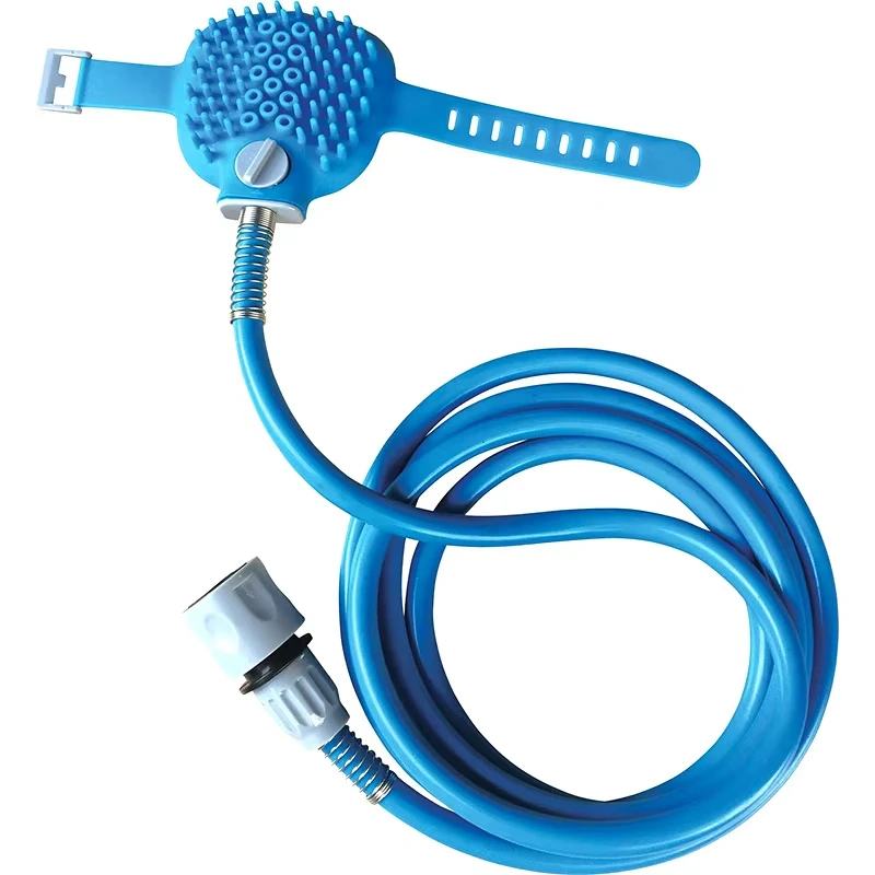 

New Pet Dog Bathing Tool Bathing Nozzle Bathings Brush Comb Silicone Hose Nozzle Handheld Massage Pet Cleaning And Beauty Tool