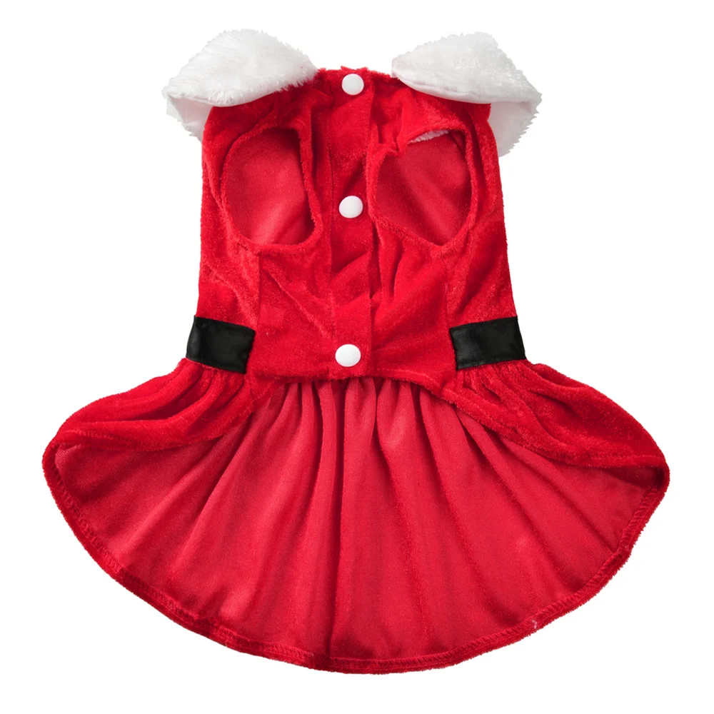 Weihnachten Haustier Kostüm für kleine mittelgroße Hunde Katzen Weihnachtsmann Cosplay Welpen Kleidung süße Chihuahua Yorkshire Party Haustier Outfits – Detail 3