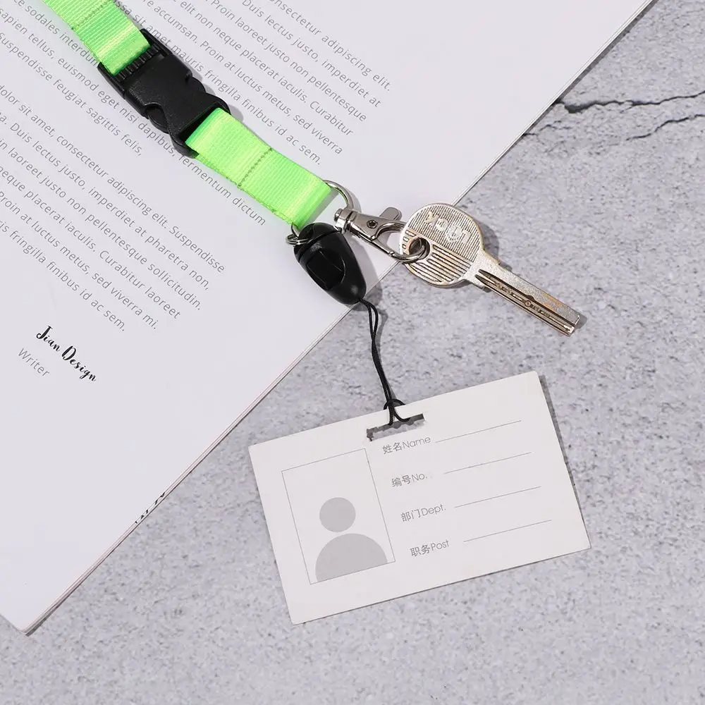 Pure Color ID Card Rope Fashion Mobile Phone Straps Neck Strap Keys Gym Holder Mobile Phone Lanyard