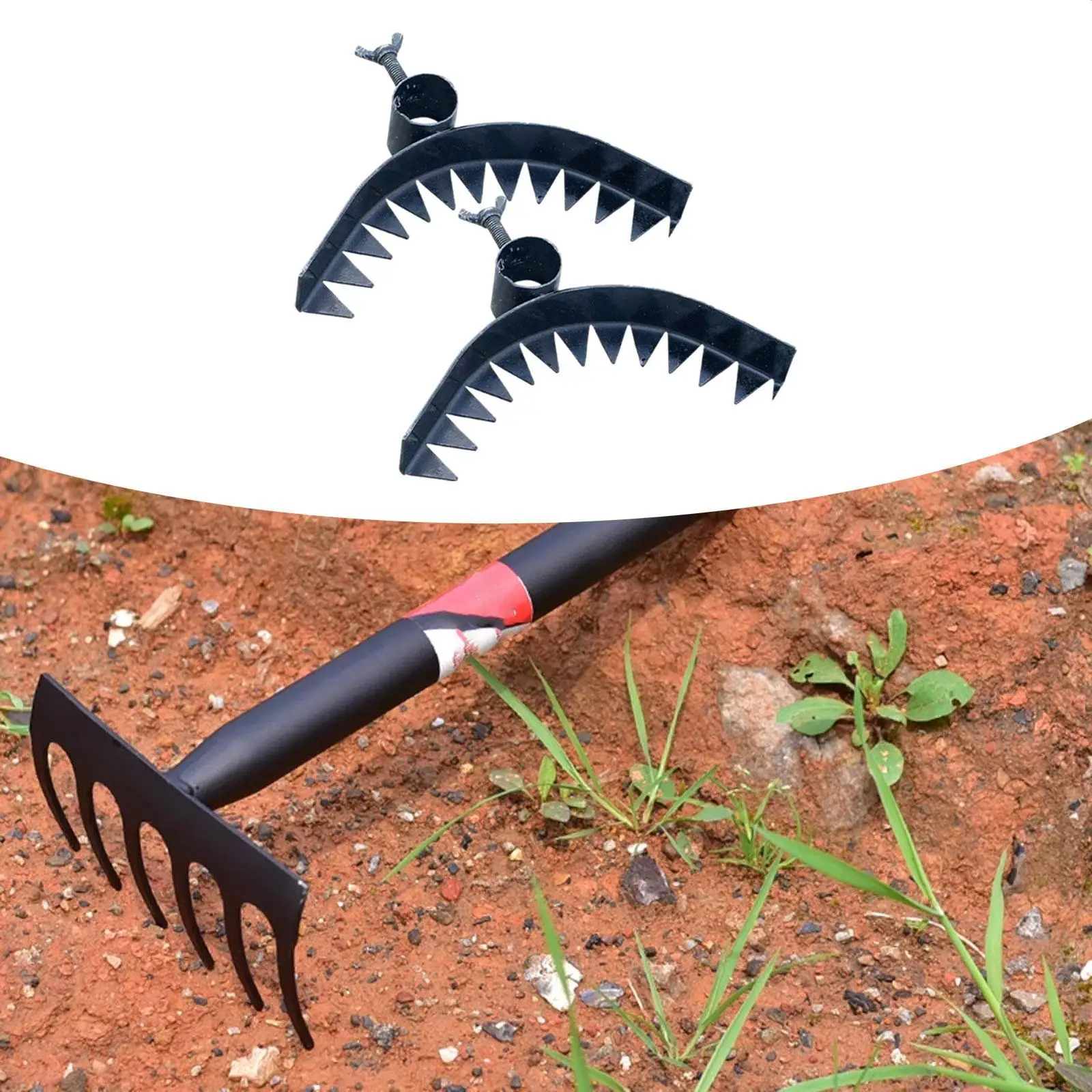 2 Pieces Weed Removal Tool Weeding Hand Hoe Remover for Garden Backyard Lawn
