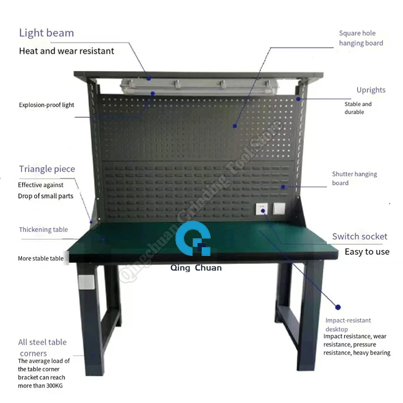 Workbench Hanging Board Light Bracket Anti Static Electricity Operations Area