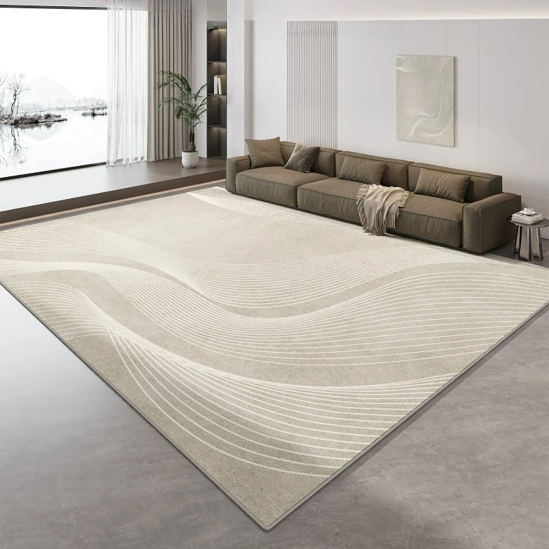 Modern Living Room Carpet Long Vintage Soft Fluffy Modern Lounge Minimalist Carpet Aesthetic Living Room Teppich Home Supplies