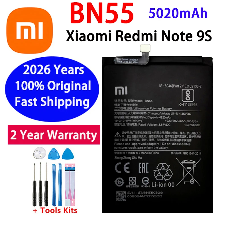 Oryginalna bateria BM4J BN46 BN5A BN53 BN54 BN55 BN59 BN62 do Xiaomi Redmi Note 7 9T 10X POCO M3 8 8T 9 9S 10 10S pro Baterie