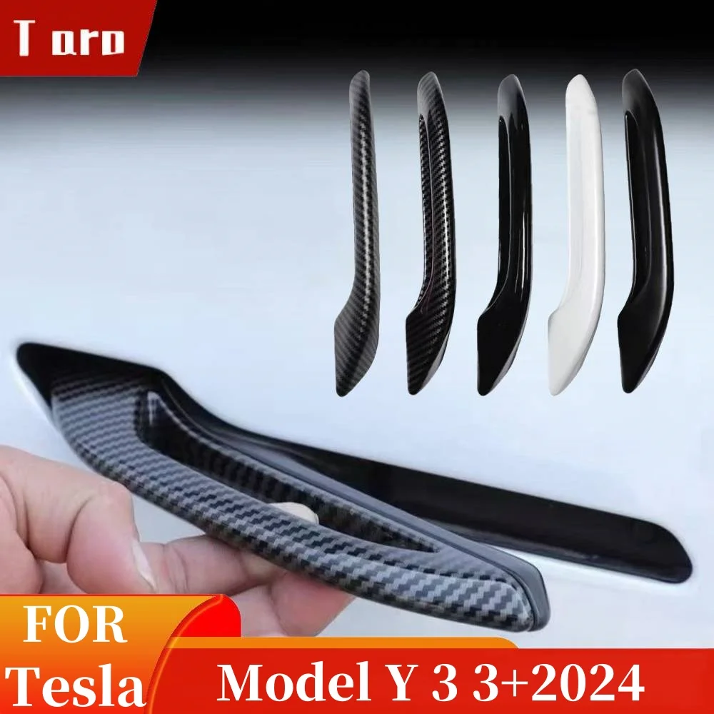 Adesivo per maniglia della porta antigelo per auto 4 pezzi per Tesla Model Y 3 3 Highland 2024 Patch Cover modifica dell\'auto decorazione a prova di