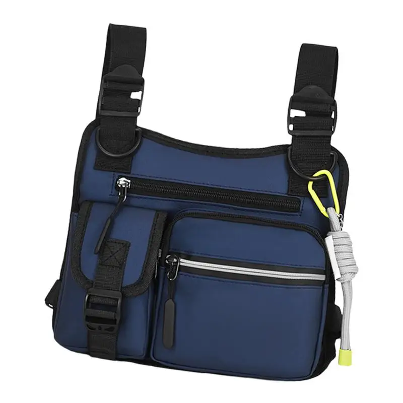 

Chest Pack Lightweight Hiking Climbing Bag Wear-Resistant Multifunctional Vest With 3D Cut For Hiking Gym Sports Motorcycle